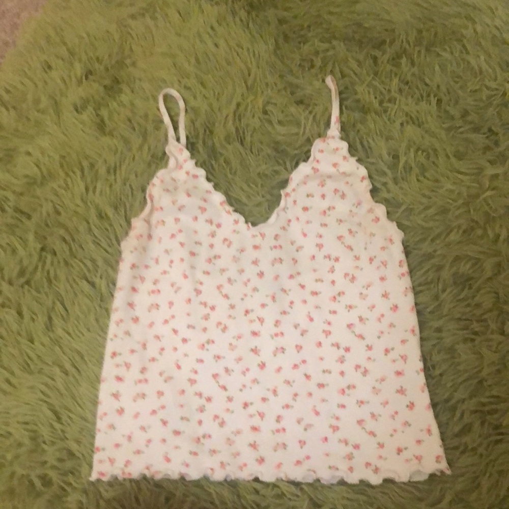 floral brandy melville tank top